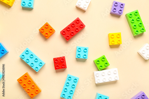 Colorful plastic building b...