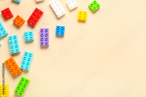 Colorful plastic building b...