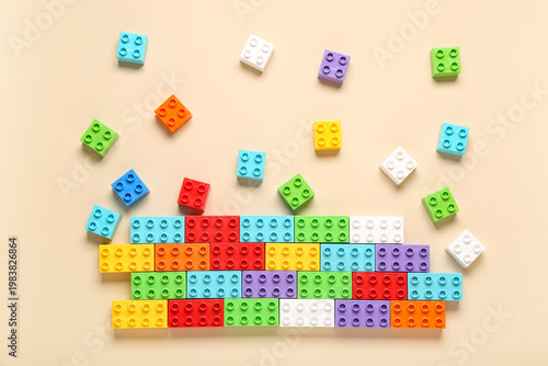 Colorful plastic building b...