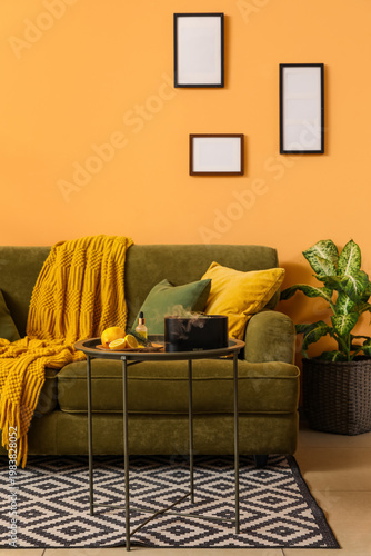 Interior of living room wit...