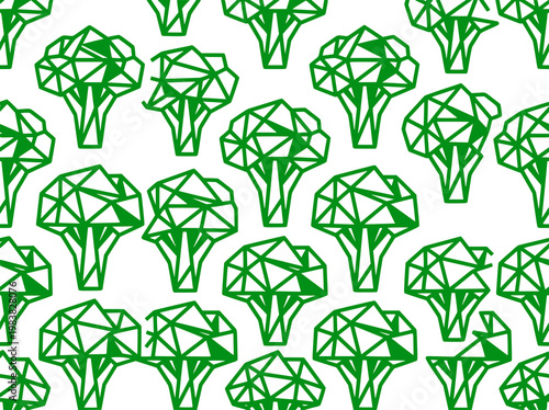 Abstract Broccoli Pattern