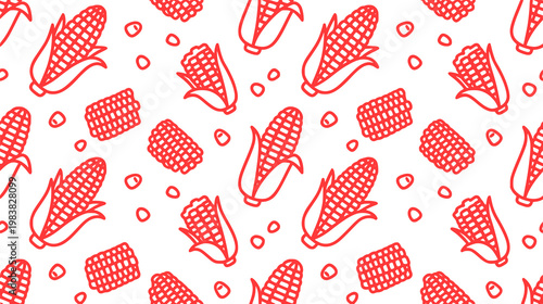 Red Corn Pattern