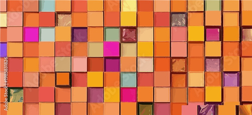 abstract background of colorful squares
