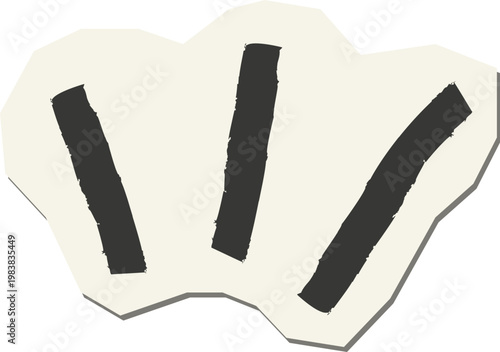 finger print on white background