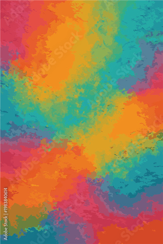 A vibrant vector background pattern with abstract watercolor rainbow colors, blending smoothly into each other, creating a colorful, artistic, and lively visual composition.