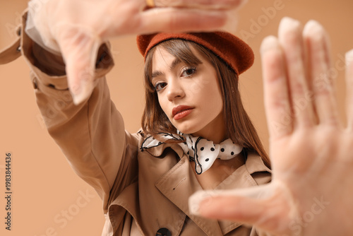 Pretty young woman in styli...