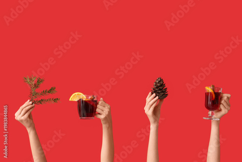 Female hands holding fir co...