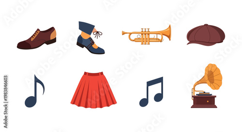 Collection of Vintage Musical and Fashion Accessories