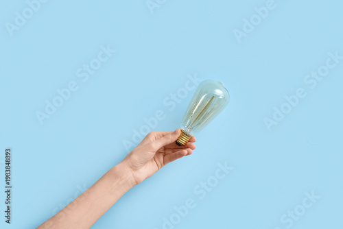 Female hand with tear-shape...