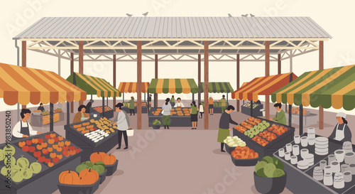 Variety of Fresh Produce on Display.