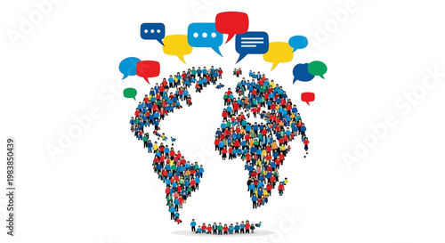 Diverse People Global Communication Network.