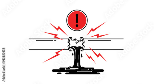 Black and white power surge protector.