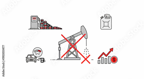 Oil Pump Jack in Operation.