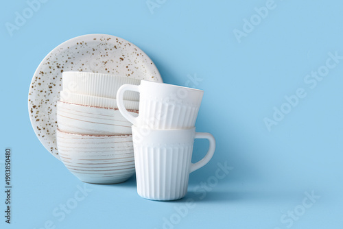 Clean plate, bowls and cups...