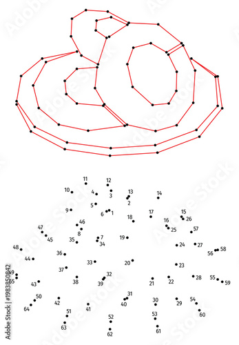Cheesecakes on a plate. Connect the dots educational drawing game. Dot to dot by numbers puzzle. Google Font Fira Sans Condensed.