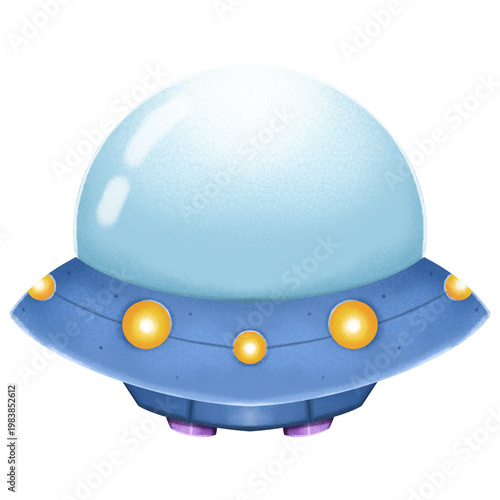 Ufo Cartoon Illustration 