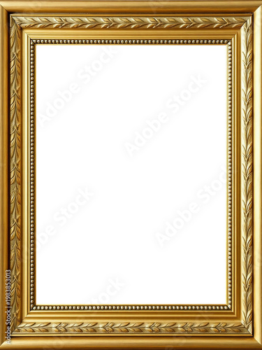 Marco Dorado Antiguo Premium Diseño Ornamental Metálico | Para Enmarcar Fotografía, Obra de Arte, Certificado, Diploma, Invitaciones, Bodas, etc.