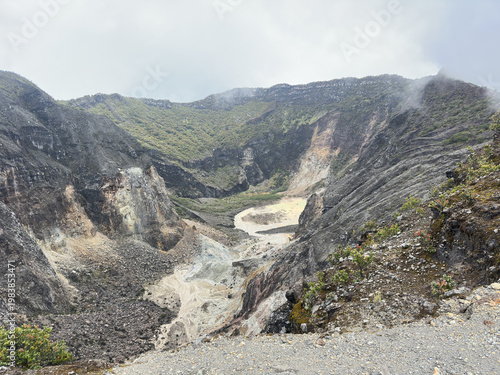 Natural scenery at the peak of Mount Ciremai, Indonesia. Mount Ciremai is the highest mountain in West Java province, Indonesia.