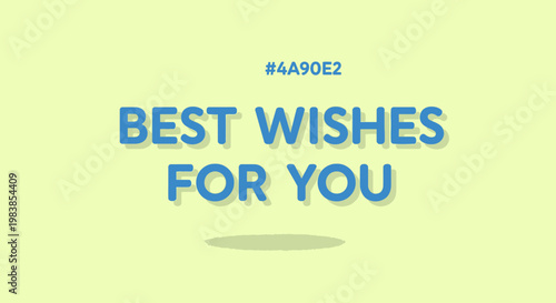 "Best Wishes for You" Message on a Simple Background