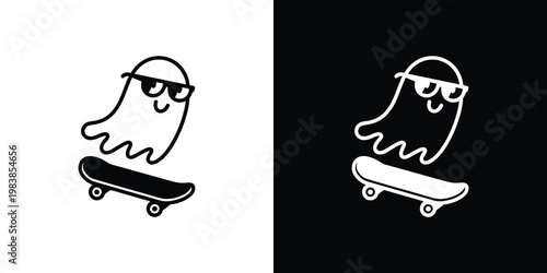 Black and white of a dog sitting on a skateboard wheels