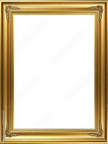 Marco Dorado Antiguo Premium Diseño Ornamental Metálico | Para Enmarcar Fotografía, Obra de Arte, Certificado, Diploma, Invitaciones, Bodas, etc.