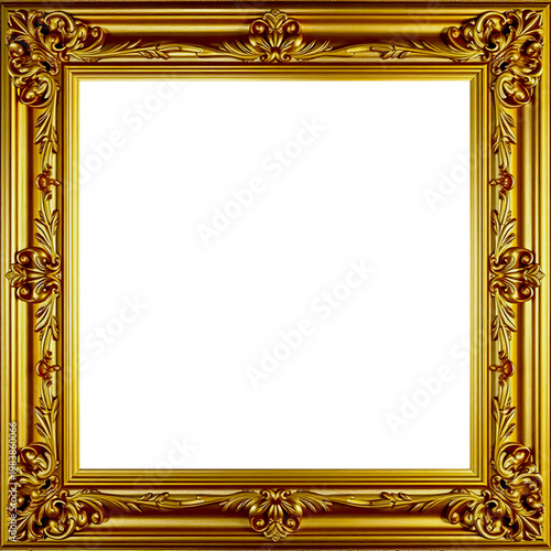 Marco Dorado Antiguo Premium Diseño Ornamental Metálico | Para Enmarcar Fotografía, Obra de Arte, Certificado, Diploma, Invitaciones, Bodas, etc.