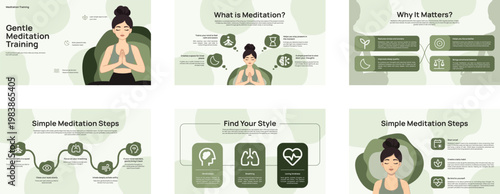 Gentle Mindful Meditation Training Infographics