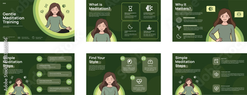 Serene Mindful Meditation Training Infographics