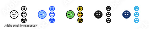 Mood Check Icon Collection With Multiple Styles
