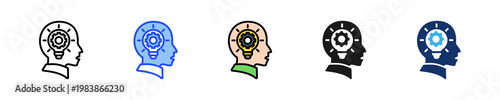 Mental Insight Icon Collection With Multiple Styles