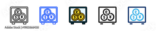 Fund Mixing Icon Collection With Multiple Styles