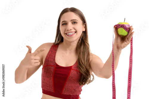 Pretty young woman in sport...