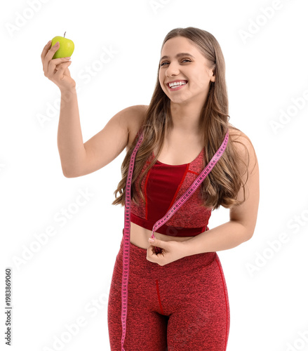 Pretty young woman in sport...