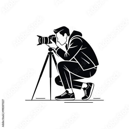 Black and white of a man playing a trumpet on a music stand musician