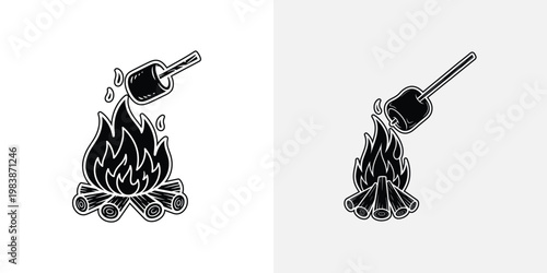 Black and white of a motorcycle with flames and skull chopper