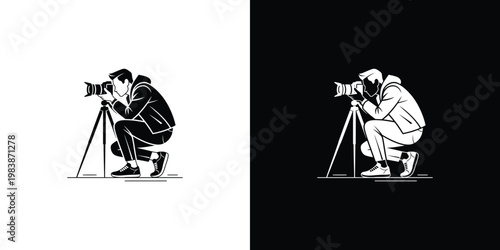 Black and white of a person balancing on a tightrope with a briefcase tightrope walker business