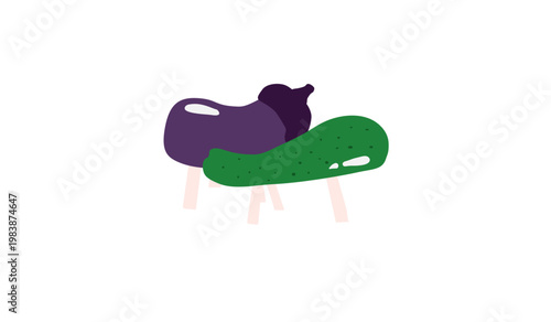 日本の夏のお盆で出す精霊馬