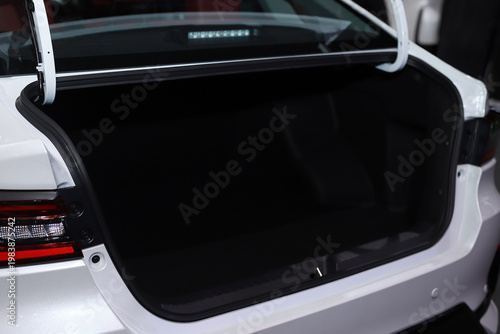 New white pickup truck bed.