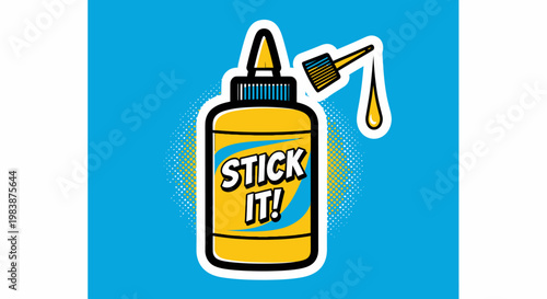 Glue bottle with dropper applicator tool.