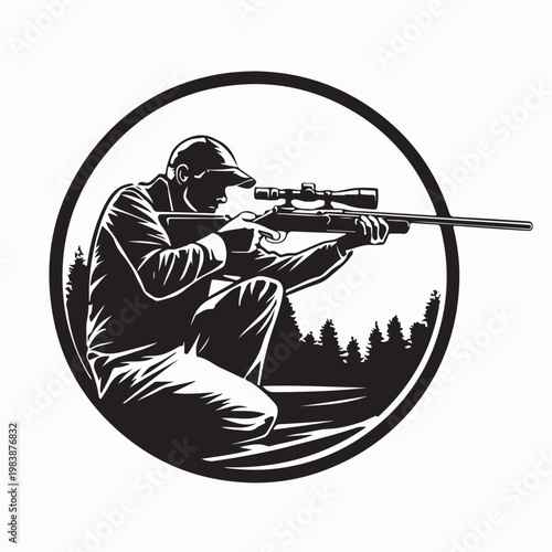 Shooting Range Sport Vector Design Isolated On White Background