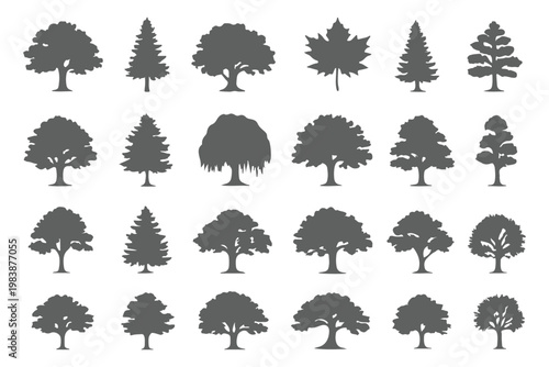 tree silhouettes eps 10 file 