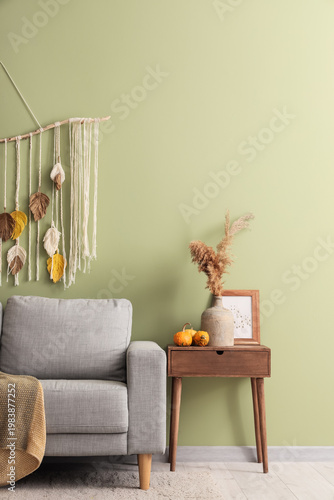Interior of cozy living roo...