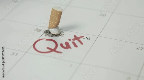 Quit Smoking with Monthly Calendar.