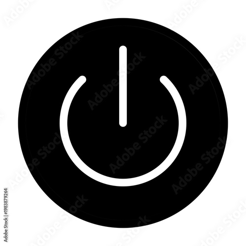 power button glyph icon