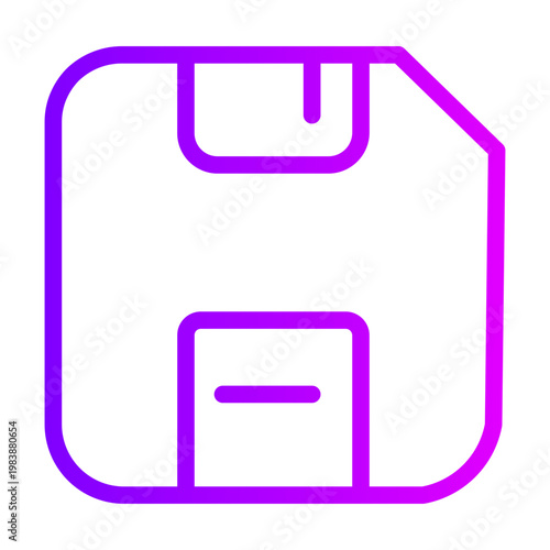 floppy disk gradient icon