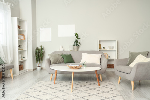 Interior of light living ro...