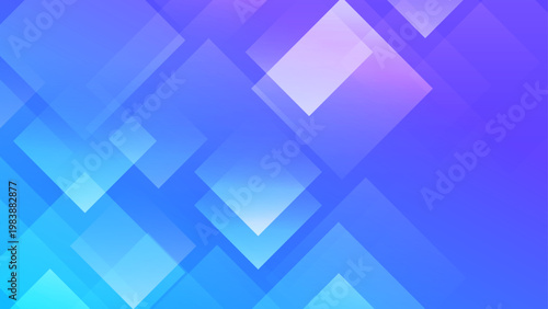 Clean blue and cyan abstract background with sharp diamond shapes and light-filled geometric intersections