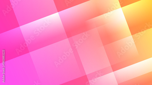 Warm and energetic background featuring translucent pink and orange geometric tiles