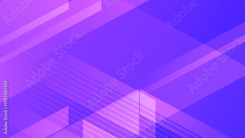 Vivid purple and violet abstract background featuring sharp geometric blocks and diagonal electronic signal lines