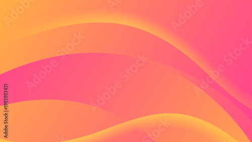 Elegant pink and orange abstract background with flowing curved waves and soft organic gradient transitions
